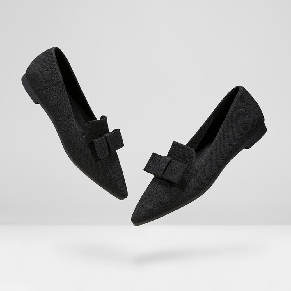 VIVAIA Pointed-Toe Bow Loafers EU 38.5/US 7.5‎